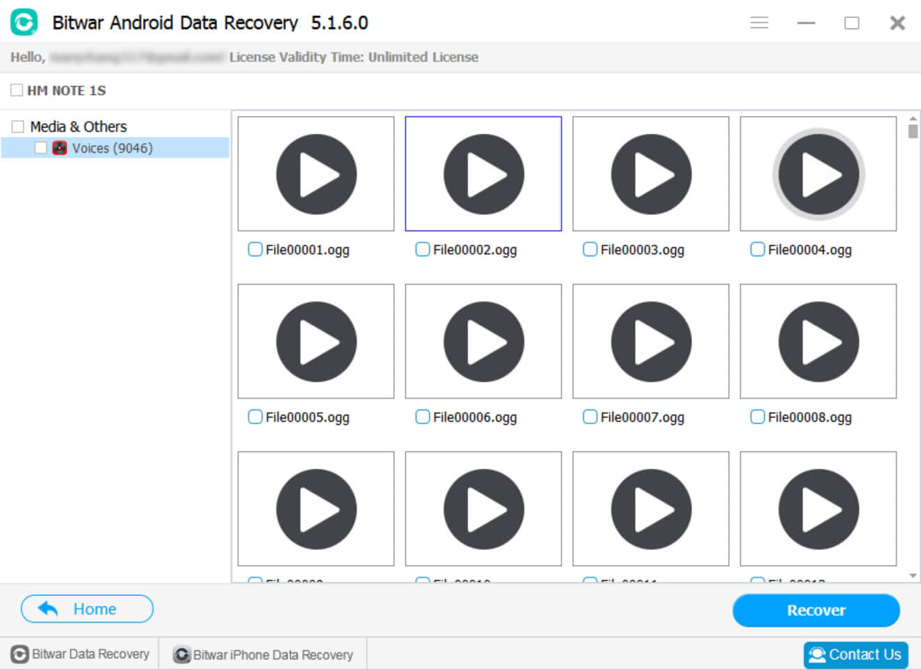 2.Bitwar Android Data Recovery - Voice Memos Recovery